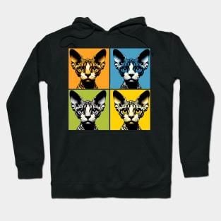 Devon Rex Pop Art - Cat Lovers Hoodie